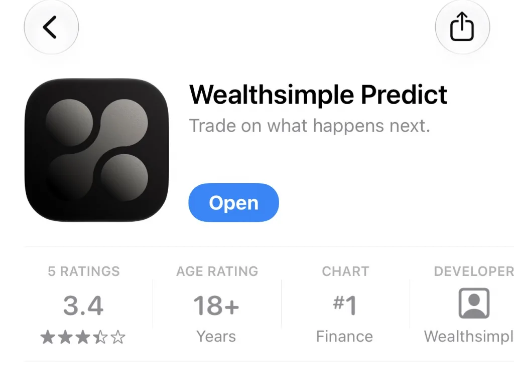 Wealthsimple Predict App 截图
