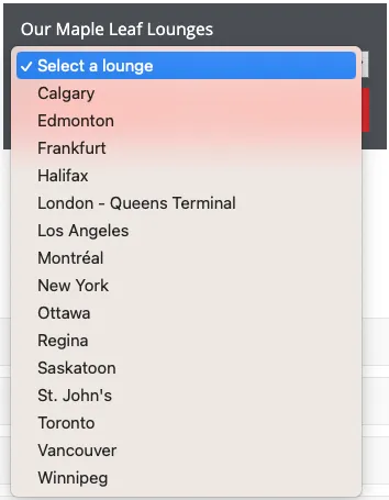 Our Maple Leaf Lounges