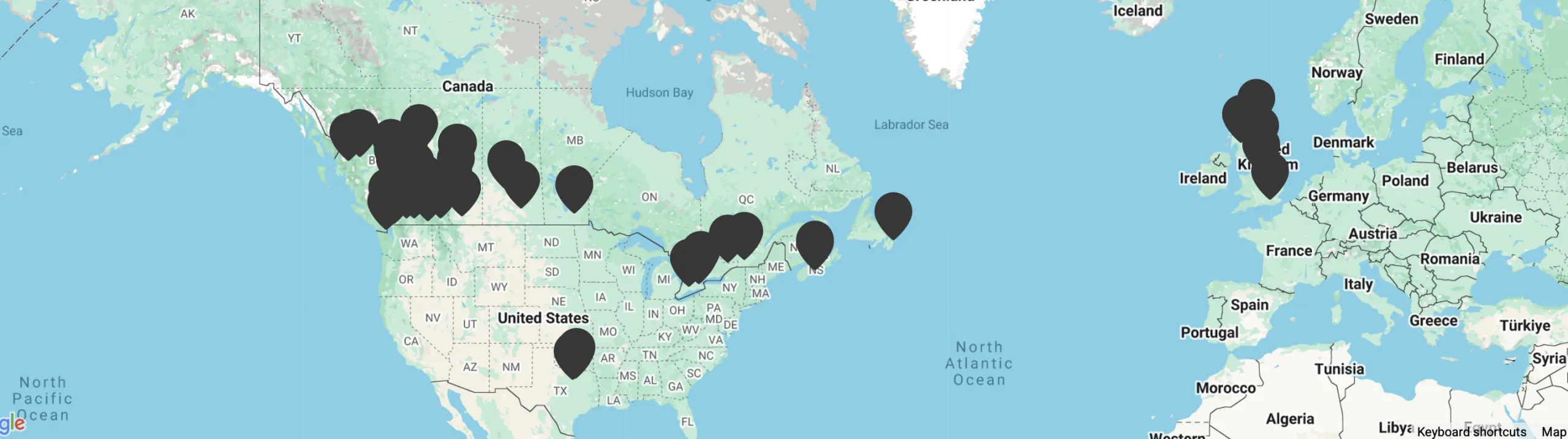 RSVP Rewards hotel map