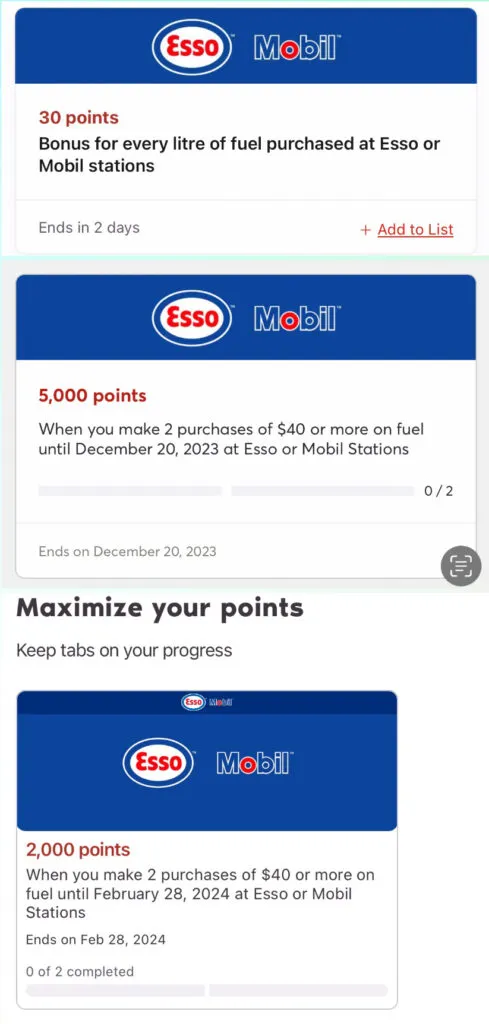 PC Optimum APP 优惠