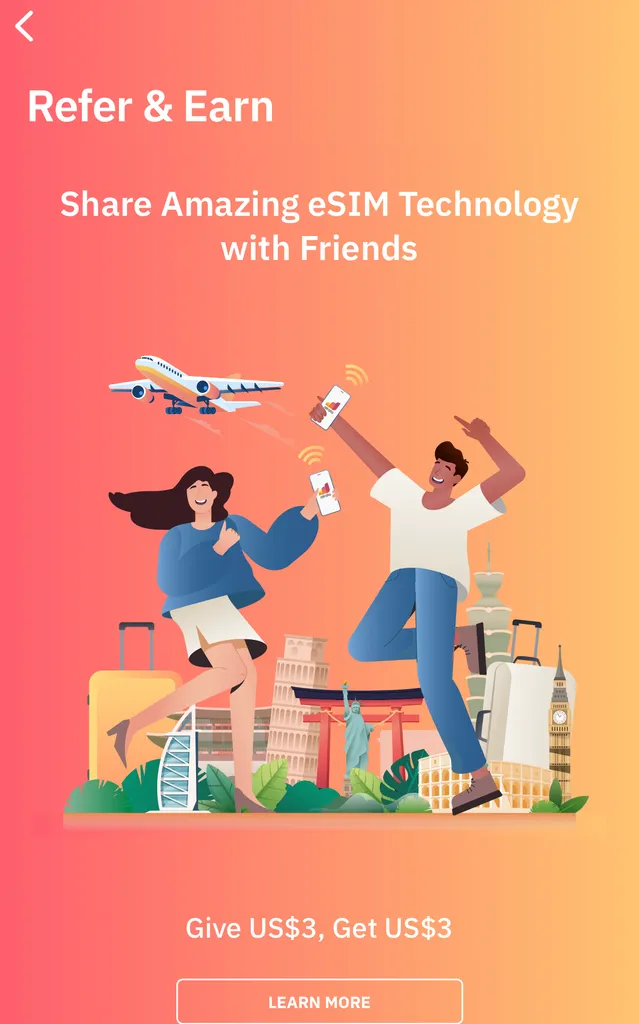 Airalo eSIM 页面