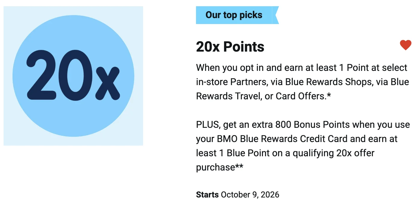 Blue Rewards Promo Stores