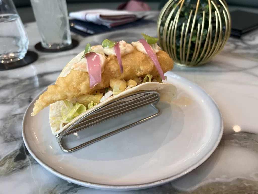 Fish Taco at Plaza Premium First